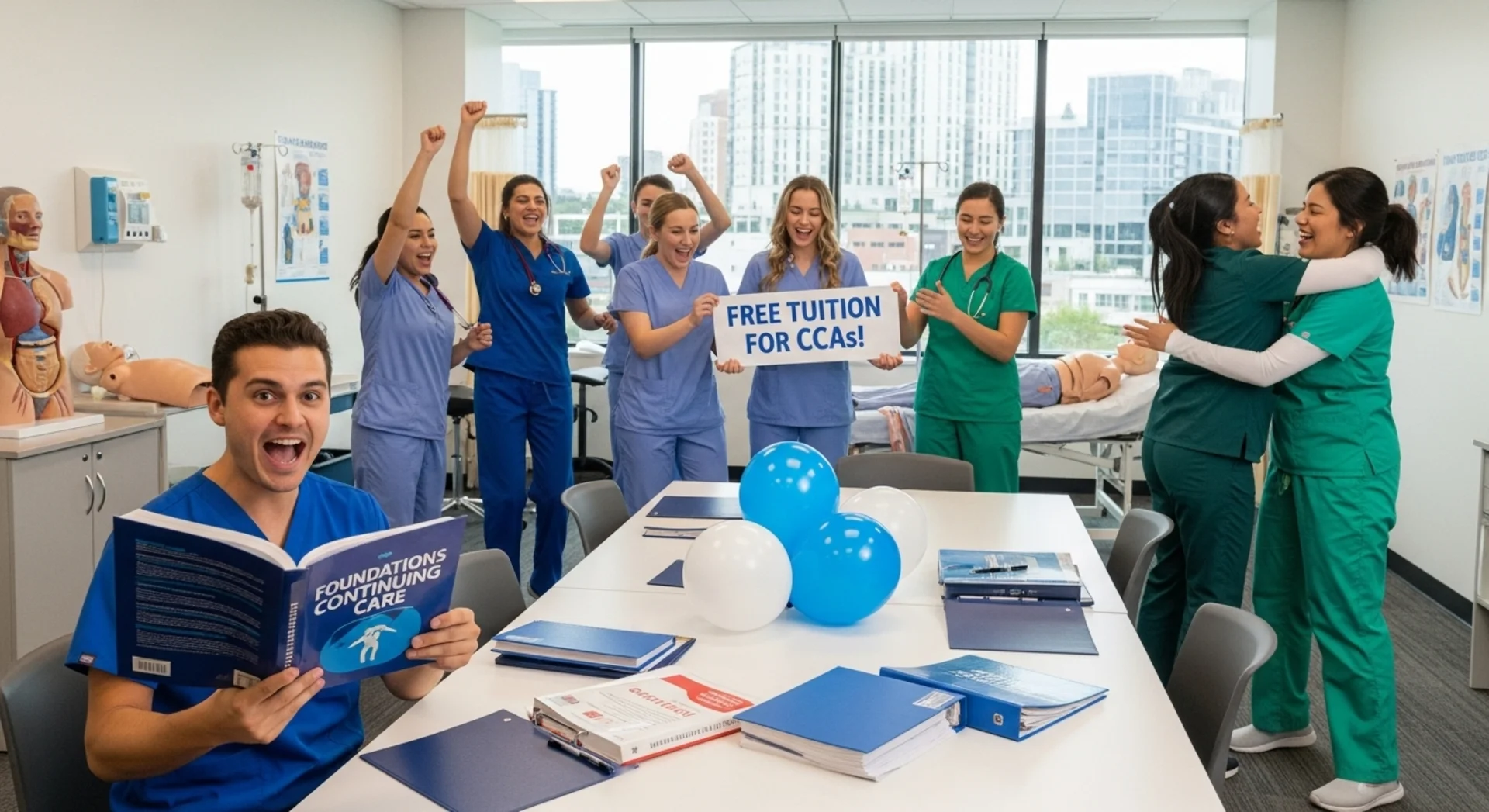 Free CCA Training Celebration - Island Career Academy offers 25-week Continuing Care Assistant program with no tuition costs in Sydney, Nova Scotia